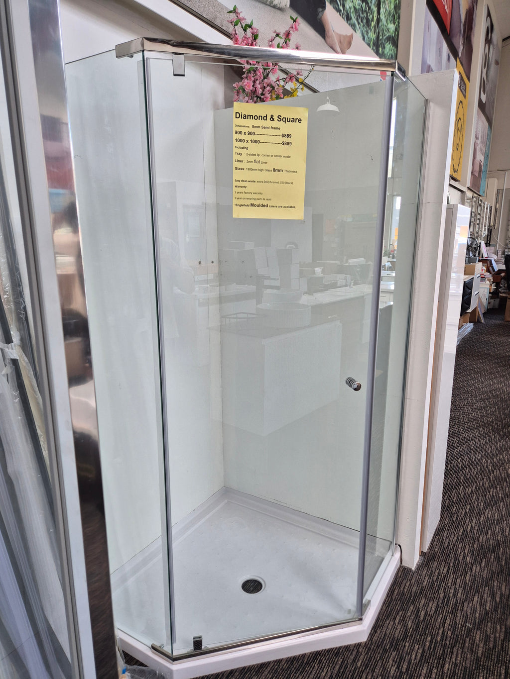 Diamond & Square Shower Unit