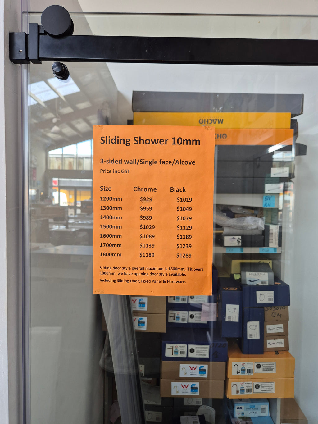 Sliding Door Shower Unit