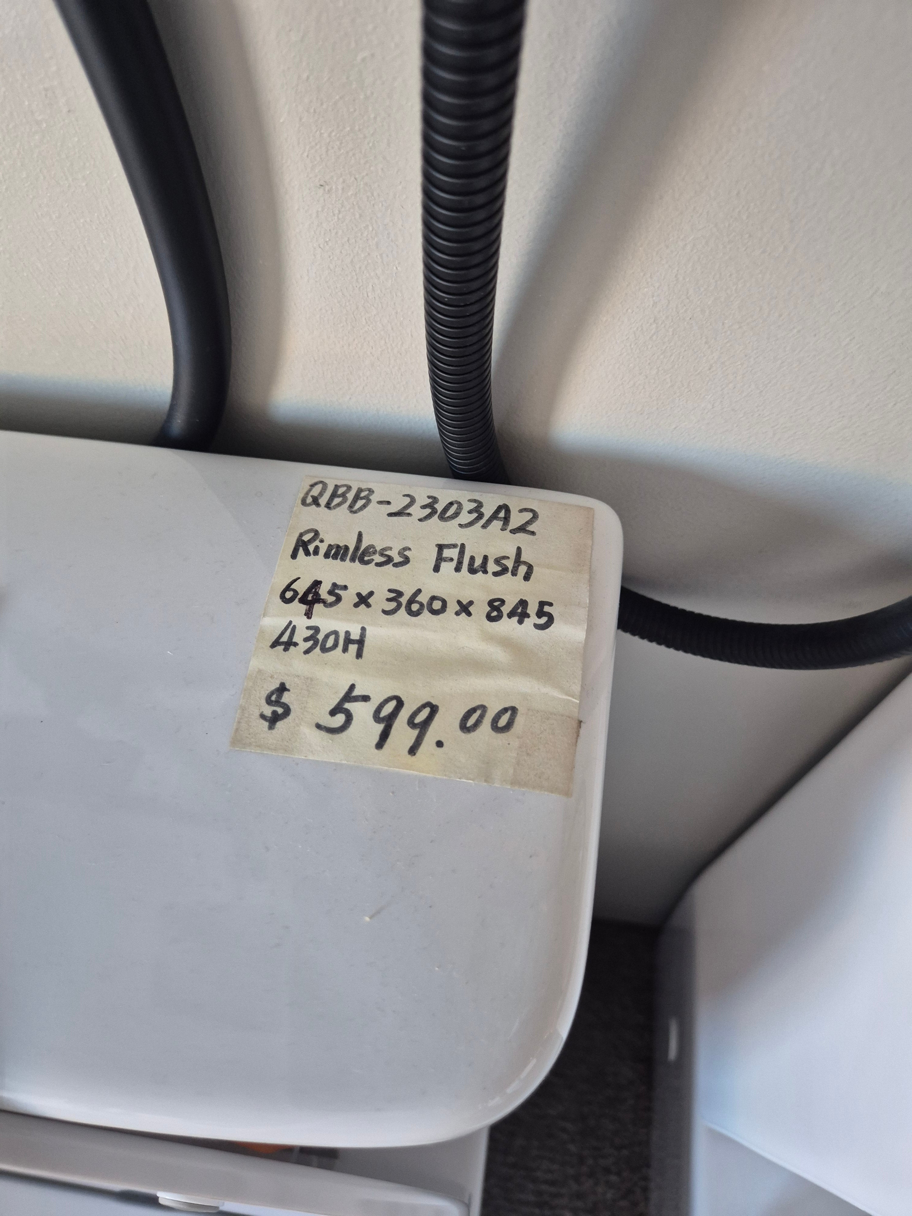 645mm Rimless Toilet