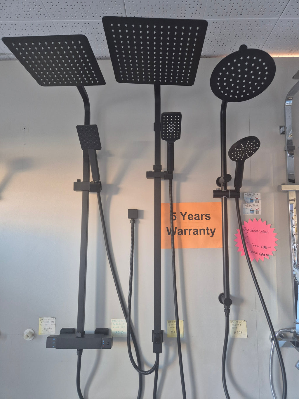 Square Two Head Shower Set